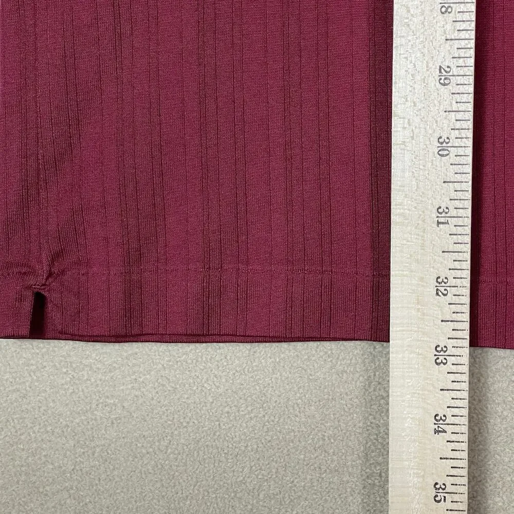 Nike Tiger Woods Polo Shirt Mens XL‎ Burgundy Dri-Fit Short Sleeve Regular Fit